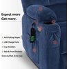 image:imageMCombo Oversized Dual Motor Power Lift Recliner Chair Sofa with Massage and Heat for Big Elderly People Infinite Position USB Ports Fabric R7688 Navy Blue LargeOversizeNavy Blue