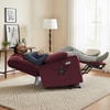 image:imageMCombo Oversized Dual Motor Power Lift Recliner Chair Sofa with Massage and Heat for Big Elderly People Infinite Position USB Ports Fabric R7688 Navy Blue LargeOversizeBurgundy