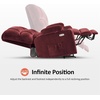 image:imageMCombo Oversized Dual Motor Power Lift Recliner Chair Sofa with Massage and Heat for Big Elderly People Infinite Position USB Ports Fabric R7688 Navy Blue LargeOversizeBurgundy