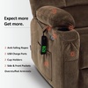 image:imageMCombo Oversized Dual Motor Power Lift Recliner Chair Sofa with Massage and Heat for Big Elderly People Infinite Position USB Ports Fabric R7688 Navy Blue LargeOversizeBrown