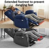 image:imageMCombo Oversized Dual Motor Power Lift Recliner Chair Sofa with Massage and Heat for Big Elderly People Infinite Position USB Ports Fabric R7688 Navy Blue LargeOversizeNavy Blue