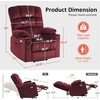 image:imageMCombo Oversized Dual Motor Power Lift Recliner Chair Sofa with Massage and Heat for Big Elderly People Infinite Position USB Ports Fabric R7688 Navy Blue LargeOversizeBurgundy