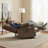 image:imageMCombo Oversized Dual Motor Power Lift Recliner Chair Sofa with Massage and Heat for Big Elderly People Infinite Position USB Ports Fabric R7688 Navy Blue LargeOversizeBrown