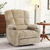 image:imageMCombo Oversized Dual Motor Power Lift Recliner Chair Sofa with Massage and Heat for Big Elderly People Infinite Position USB Ports Fabric R7688 Navy Blue LargeOversizeBeige