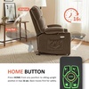 image:imageMCombo Oversized Dual Motor Power Lift Recliner Chair Sofa with Massage and Heat for Big Elderly People Infinite Position USB Ports Fabric R7688 Navy Blue LargeOversizeBrown