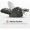 image:imageMCombo Oversized Dual Motor Power Lift Recliner Chair Sofa with Massage and Heat for Big Elderly People Infinite Position USB Ports Fabric R7688 Navy Blue LargeOversizeGrey