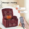 image:imageMCombo Oversized Dual Motor Power Lift Recliner Chair Sofa with Massage and Heat for Big Elderly People Infinite Position USB Ports Fabric R7688 Navy Blue LargeOversizeBurgundy