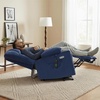 image:imageMCombo Oversized Dual Motor Power Lift Recliner Chair Sofa with Massage and Heat for Big Elderly People Infinite Position USB Ports Fabric R7688 Navy Blue LargeOversizeNavy Blue