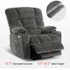 image:imageMCombo Oversized Dual Motor Power Lift Recliner Chair Sofa with Massage and Heat for Big Elderly People Infinite Position USB Ports Fabric R7688 Navy Blue LargeOversizeGrey
