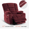 image:imageMCombo Oversized Dual Motor Power Lift Recliner Chair Sofa with Massage and Heat for Big Elderly People Infinite Position USB Ports Fabric R7688 Navy Blue LargeOversizeBurgundy