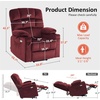 image:imageMCombo Oversized Dual Motor Power Lift Recliner Chair Sofa with Massage and Heat for Big Elderly People Infinite Position USB Ports Fabric R7688 Navy Blue LargeOversizeBurgundy