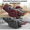 image:imageMCombo Oversized Dual Motor Power Lift Recliner Chair Sofa with Massage and Heat for Big Elderly People Infinite Position USB Ports Fabric R7688 Navy Blue LargeOversizeBurgundy