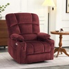 image:imageMCombo Oversized Dual Motor Power Lift Recliner Chair Sofa with Massage and Heat for Big Elderly People Infinite Position USB Ports Fabric R7688 Navy Blue LargeOversizeBurgundy