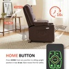 image:imageMCombo Oversized Dual Motor Power Lift Recliner Chair Sofa with Massage and Heat for Big Elderly People Infinite Position USB Ports Faux Leather R7688 Dark Brown LargeOversizeLight Brown