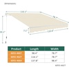 image:imageMCombo Patio Awning 10x8 Feet Sunshade Canopy for Manual Retractable Awnings 4627 Beige 10x8ftBeige