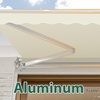 image:imageMCombo Patio Awning 10x8 Feet Sunshade Canopy for Manual Retractable Awnings 4627 Beige 10x8ftBeige