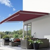image:imageMCombo Patio Awning 10x8 Feet Sunshade Canopy for Manual Retractable Awnings 4627 Beige 10x8ftBurgundy