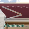 image:imageMCombo Patio Awning 10x8 Feet Sunshade Canopy for Manual Retractable Awnings 4627 Beige 10x8ftBurgundy