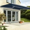 image:imageMCombo Patio Awning 10x8 Feet Sunshade Canopy for Manual Retractable Awnings 4627 Beige 10x8ftDark Blue