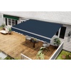 image:imageMCombo Patio Awning 10x8 Feet Sunshade Canopy for Manual Retractable Awnings 4627 Beige 10x8ftDark Blue