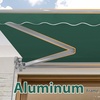 image:imageMCombo Patio Awning 10x8 Feet Sunshade Canopy for Manual Retractable Awnings 4627 Beige 10x8ftDark Green
