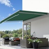 image:imageMCombo Patio Awning 10x8 Feet Sunshade Canopy for Manual Retractable Awnings 4627 Beige 10x8ftDark Green