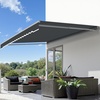 image:imageMCombo Patio Awning 10x8 Feet Sunshade Canopy for Manual Retractable Awnings 4627 Beige 10x8ftDark Grey