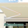 image:imageMCombo Patio Awning 10x8 Feet Sunshade Canopy for Manual Retractable Awnings 4627 Beige 10x8ftOffwhite