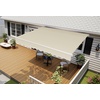 image:imageMCombo Patio Awning 10x8 Feet Sunshade Canopy for Manual Retractable Awnings 4627 Beige 10x8ftOffwhite