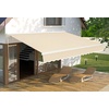 image:imageMCombo Patio Awning 10x8 Feet Sunshade Canopy with HalfCassette for Manual Retractable Awnings 4679 BeigeBeige
