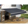 image:imageMCombo Patio Awning 10x8 Feet Sunshade Canopy with HalfCassette for Manual Retractable Awnings 4679 BeigeDark Grey