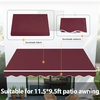 image:imageMCombo Patio Awning 111x95 Feet Fabric Replacement Sunshade Canopy for Retractable Awnings 111x95 ft BurgundyBurgundy