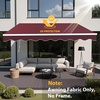image:imageMCombo Patio Awning 111x95 Feet Fabric Replacement Sunshade Canopy for Retractable Awnings 111x95 ft BurgundyBurgundy