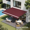 image:imageMCombo Patio Awning 111x95 Feet Fabric Replacement Sunshade Canopy for Retractable Awnings 111x95 ft BurgundyBurgundy