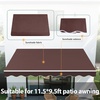 image:imageMCombo Patio Awning 111x95 Feet Fabric Replacement Sunshade Canopy for Retractable Awnings 111x95 ft BurgundyCoffee Brown