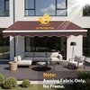 image:imageMCombo Patio Awning 111x95 Feet Fabric Replacement Sunshade Canopy for Retractable Awnings 111x95 ft BurgundyCoffee Brown