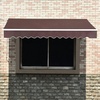 image:imageMCombo Patio Awning 111x95 Feet Fabric Replacement Sunshade Canopy for Retractable Awnings 111x95 ft BurgundyCoffee Brown