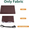image:imageMCombo Patio Awning 111x95 Feet Fabric Replacement Sunshade Canopy for Retractable Awnings 111x95 ft BurgundyCoffee Brown