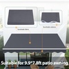 image:imageMCombo Patio Awning 111x95 Feet Fabric Replacement Sunshade Canopy for Retractable Awnings 111x95 ft BurgundyGray