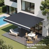 image:imageMCombo Patio Awning 111x95 Feet Fabric Replacement Sunshade Canopy for Retractable Awnings 111x95 ft BurgundyGray