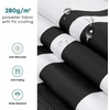 image:imageMCombo Patio Awning 111x95 Feet Fabric Replacement Sunshade Canopy for Retractable Awnings 111x95 ft BurgundyWhite with Black Stripes