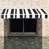 image:imageMCombo Patio Awning 111x95 Feet Fabric Replacement Sunshade Canopy for Retractable Awnings 111x95 ft BurgundyWhite with Black Stripes