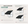 image:imageMCombo Patio Window Awnings 63 with Aluminum Frame Fully Assembled Manual Retractable Sunshade Canopy for Windows amp Doors Dark Grey 63Beige