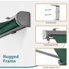 image:imageMCombo Patio Window Awnings 63 with Aluminum Frame Fully Assembled Manual Retractable Sunshade Canopy for Windows amp Doors Dark Grey 63Dark Green