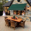 image:imageMCombo Patio Window Awnings 63 with Aluminum Frame Fully Assembled Manual Retractable Sunshade Canopy for Windows amp Doors Dark Grey 63Dark Green