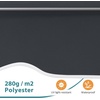 image:imageMCombo Patio Window Awnings 63 with Aluminum Frame Fully Assembled Manual Retractable Sunshade Canopy for Windows amp Doors Dark Grey 63Dark Grey