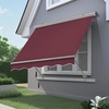 image:imageMCombo Patio Window Awnings Fully Assembled Manual Retractable Sunshade Canopy for Windows Dark Blue 5  8 ftBurgundy