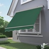 image:imageMCombo Patio Window Awnings Fully Assembled Manual Retractable Sunshade Canopy for Windows Dark Blue 5  8 ftDark Green