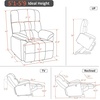 image:imageMCombo Power Lift Recliner Chair Sofa with Massage and Heat Adjustable Headrest 3 Positions USB Ports for Elderly People Faux Leather 7533Blue