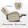 image:imageMCombo Power Lift Recliner Chair Sofa with Massage and Heat Adjustable Headrest for Elderly People Solid Wood Armrest USB Ports Side Pockets Faux Leather 7917 Cream White MediumCream White
